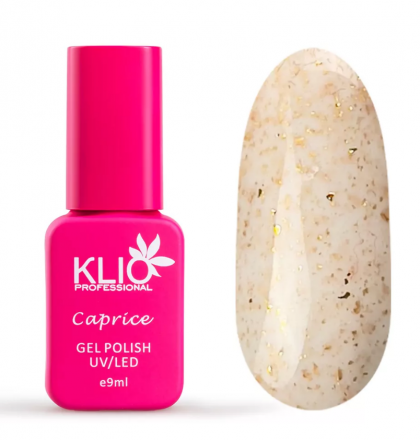 KLIO  Гель-лак с поталью  CAPRICE  9мл  №04   (СНЯТО)
