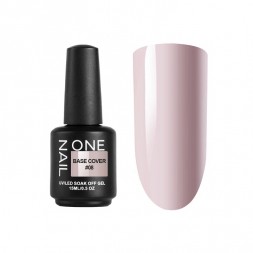 ONE NAIL   Base COVER #08   15мл   База камуфлирующая эластичная  (легкие в снятии)