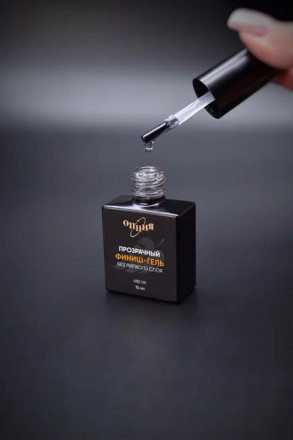 ОПЦИЯ   Финиш-гель ПРОЗРАЧНЫЙ   15мл   Топ без л/с   {4085}