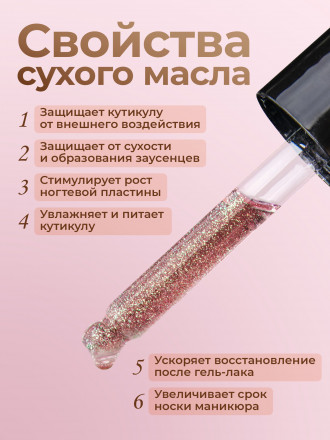 MANITA   Oil GRAPEFRUIT   50мл   Масло для кутикулы сухое укрепляющее с шиммером