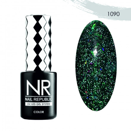 NAIL REPUBLIC   #1090 Bright Flash   10мл   Гель-лак светоотражающий
