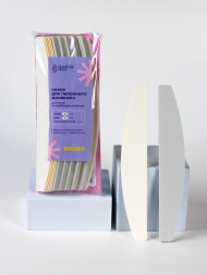 ALGEBRA BEAUTY   ДЛЯ ОГРУБЕВШЕЙ КОЖИ   Набор для пилочного маникюра   (основа, #240*5, #2400*5)