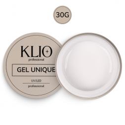 KLIO   Unique gel   #09 IVORY WHITE   30г   Гель для моделирования средне-жидкий молочный