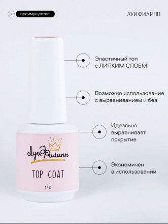 ЛУИ ФИЛИПП   Топ  Top Coat 15мл   Limited