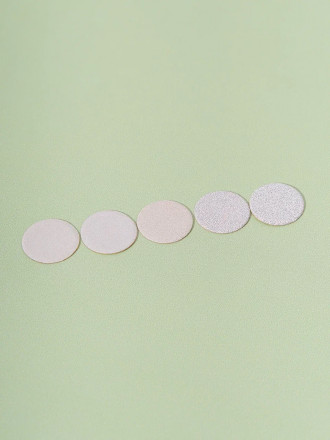 ALGEBRA BEAUTY   SOFT WHITE   Тонкие   M (20мм)   #150   (50шт)   Сменные файлы  для педикюрного диска без подложки