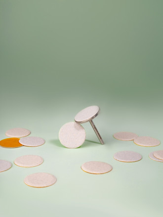 ALGEBRA BEAUTY   SOFT WHITE   Тонкие   M (20мм)   #150   (50шт)   Сменные файлы  для педикюрного диска без подложки