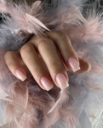 ONE NAIL   Base CAMO SHINE #04   30мл (шайба)   База камуфлирующая с хлопьями Юки