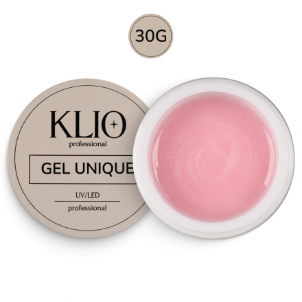 KLIO   Unique gel   #01 PINK GLOW   30г   Гель для моделирования средне-жидкий с шиммером