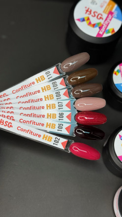 BSG   KONFITYUR HB   #107   НИЗКАЯ ВЯЗКОСТЬ   13г (шайба)   Гель для моделирования средне-жидкий