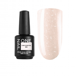 ONE NAIL   Gel CAMO SHINE   #06   15мл (флакон)   Гель для моделирования средне-жидкий с хлопьями Юки