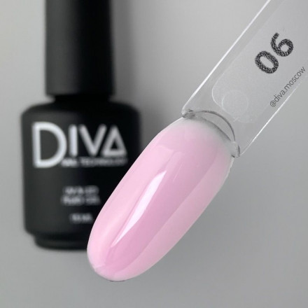 DIVA   Гель для укрепления   15мл   Gel FLUID   #06      (СНЯТО)