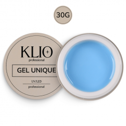 KLIO   Unique gel   #15 AZURE   30г   Гель для моделирования средне-жидкий цветной