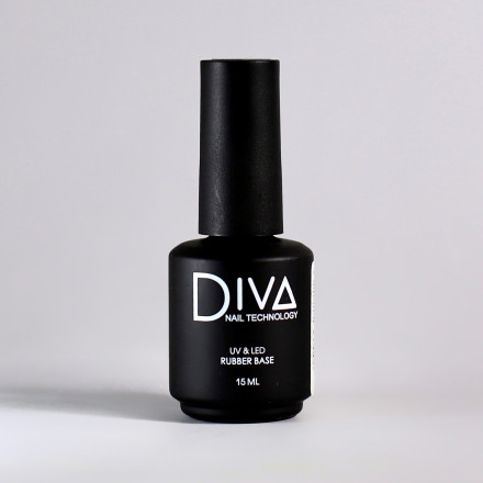 DIVA   База каучуковая прозрачная  RUBBER Base   15мл   (СНЯТО)