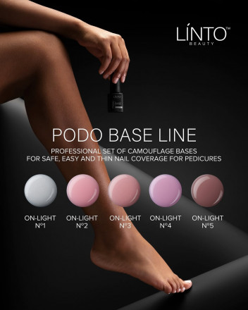 LiNTO   Base PODO ON-LIGHT   #02   10мл   База камуфлирующая для педикюра