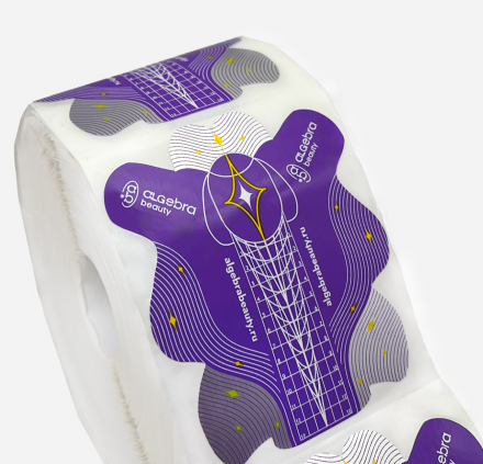 ALGEBRA BEAUTY   ФИОЛЕТОВАЯ   (300шт)   Формы для наращивания на алюминиевой основе