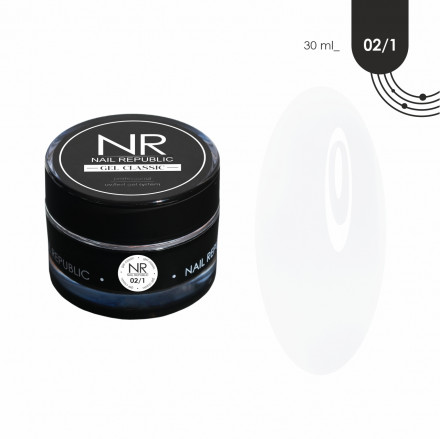 NAIL REPUBLIC   Gel CLASSIC   #02/1   30г   Гель  для моделирования жидкий Белый