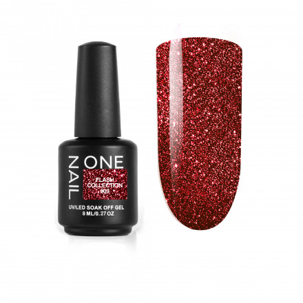 ONE NAIL   FLASH   #09   8мл   Гель-лак светоотражающий