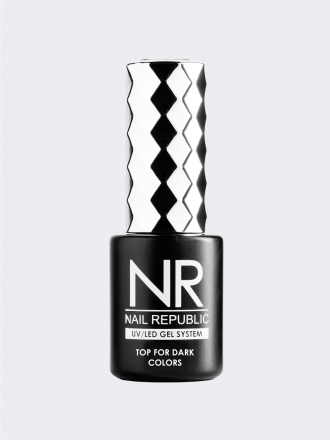 NAIL REPUBLIC   Top FOR DARK COLOR   10мл   Топ без л/с без UV-фильтра для темных оттенков
