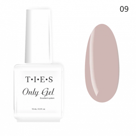 TIES   Гель для укрепления  ONLY GEL  15мл   №09   (СНЯТО)