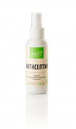 INKI   Антисептик   С ЭКДИСОМ И НАТУРАЛЬНЫМИ МАСЛАМИ ПИХТЫ И АПЕЛЬСИНА   100мл   (Честный знак)   [Экоманикюр]