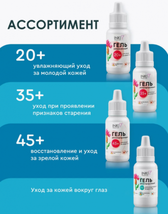 INKI   Гель регенерирующий   ДЛЯ УХОДА ЗА КОЖЕЙ ВОКРУГ ГЛАЗ   15мл   [Косметология]