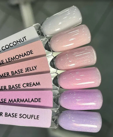 ONE NAIL   Base SHIMMER CREAM   15мл   База камуфлирующая эластичная c шиммером  (легкие в снятии)