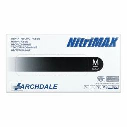 NITRIMAX   Черные   M   Перчатки нитриловые  50пар   (Малайзия)